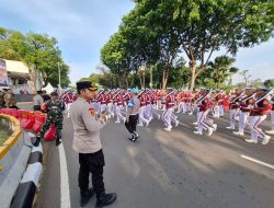 Kapolsek Metro Gambir Laksanakan Pengamanan Perayaan HUT ke-80 RI di Depan Istana Negara