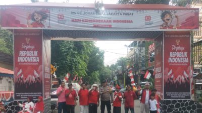 Jalan Santai Meriahkan HUT RI ke-80, Warga RW 09 Johar Baru Antusias Ikuti Kegiatan