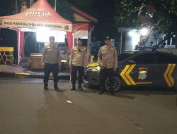 Patroli Cipkon Menteng Antisipasi Kerawanan Malam di Perbatasan Menteng Tenggulun