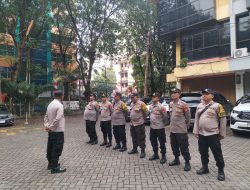 Polsek Sawah Besar Gelar Apel Pengamanan Unjuk Rasa di Kantor PT Suprajaya