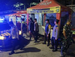 Patroli 3 Pilar Menteng Sisir Perbatasan Kalipasir Usai Hujan, Cegah Kerawanan Malam