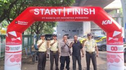 Bhabinkamtibmas Sambangi Kantor PT KAI, Ajak Security Tingkatkan Patroli Cegah Curanmor