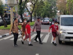 Polisi Rutin Gelar Ploting Pagi, Awasi Jalur Pelajar di Kemayoran