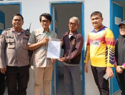 Bhabinkamtibmas dan Camat Kemayoran Hadiri Peresmian Fasilitas MCK Komunal