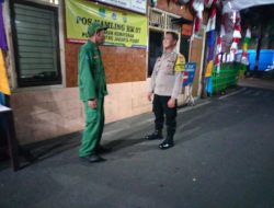 Piket Binmas Polsek Kemayoran Monitoring Siskamling, Warga Diimbau Waspada Tawuran dan Narkoba