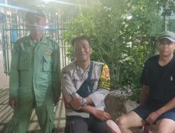 Bhabinkamtibmas Serdang Patroli Dini Hari, Ingatkan Awak Kamling Jaga Keamanan Lingkungan