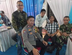 Bhabinkamtibmas – Babinsa Kebon Kacang Hadiri Acara Khitanan Warga