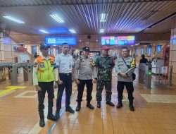 Bhabinkamtibmas Cikini dan Pegangsaan Perkuat Sinergi Keamanan di Stasiun Cikini