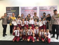 Polsek Metro Menteng Dampingi Murid SDN Gondangdia 03 dalam Literation Expo 2025 Lemdiklat Polri