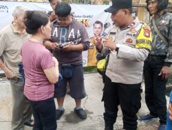 Bhabinkamtibmas Duri Pulo Sigap Tindaklanjuti Laporan Warga Terkait Kecelakaan Lalu Lintas di Perempatan Imam Mahbub