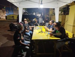 Siaga Malam Polsek Johar Baru Bersama Organisasi Kemasyarakatan dan FKDM Pengamanan Komando