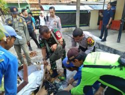 Bersih-Bersih Polsubsektor Ahmad Yani, Wujud Kebersamaan 3 Pilar dan Warga Jaga Jakarta Tetap Kondusif