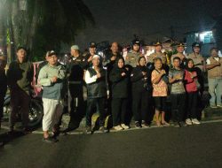 Patroli Bersama Elemen Masyarakat, Antisipasi Guantibmas dan Jaga Jakarta Kondusif di Wilkum Polsek Johar Baru