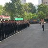 Polsek Metro Menteng Gelar Apel Pengamanan Aksi Unras di Bawaslu RI