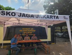 Posko Jaga Jakarta Depan Polsek Johar Baru, Aparat Perkuat Keamanan Wilayah