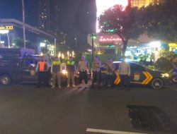 Patroli Tiga Pilar Menteng Kawal Simpang Sarinah, Pastikan Jakarta Aman Kondusif
