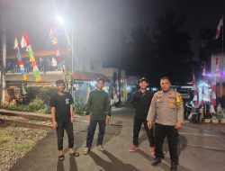Bhabinkamtibmas Benhil Sambangi Poskamling RW 09, Ajak Petugas Satkamling Jaga Kamtibmas Sebagai Cooling System