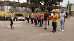 Kanit Propam Pimpin Apel Patroli Kesetiaan Jaga Jakarta Aman ke Sentra Perekonomian Wilayah Johar Baru