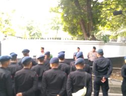 Apel Pengamanan Polsek Menteng Antisipasi Unras di Kantor Komnas HAM