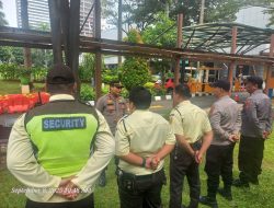 Polsek Metro Tanah Abang Laksanakan Apel Pengamanan Unras Kamnas di Kemendikbud RI
