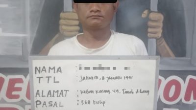 Polsek Metro Tanah Abang Tangkap Pelaku Pungli Viral di Media Sosial, Urine Positif Narkoba
