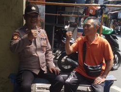 Kapolsubsektor Galur Laksanakan Patroli Dialogis di Jl. Galur Jaya, Ajak Warga Cegah Tawuran