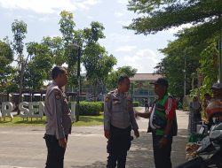 Wujud Nyata, Gelar Patroli di Pintu Masuk Stasiun Pasar Senen Dengan Humanis, Sampaikan Imbauan Kamtibmas
