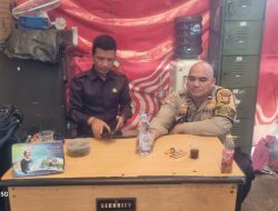 Bhabinkamtibmas Kampung Bali Sambangi Security JPM Stasiun Tanah Abang, Imbau Tetap Waspada Pencurian dan Kebakaran
