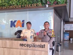 Bhabinkamtibmas Pegangsaan Sambang PT KAI, Ajak Security Perkuat Patroli Cegah Tindak Kejahatan