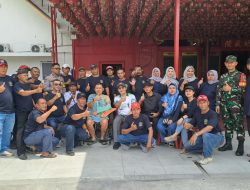 Pengamanan Pembagian Sembako di Wihara Tri Ratna Berjalan Lancar