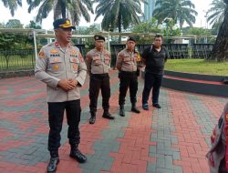 Polsek Metro Tanah Abang Laksanakan Apel Antisipasi Pengamanan Unras di Gedung DPR RI Minggu Hari