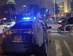 Patko 1053 Polsek Metro Tanah Abang Lakulan Patroli, Strong Point Depan Pintu 7 GBK Senayan Antisipasi Kerawanan