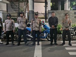 Patroli Skala Sedang Polsek Johar Baru, Antisipasi Guantibmas di Tengah Malam