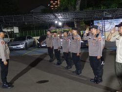 Patroli Tiga Pilar Menteng Gelar Apel Kesetiaan Wujudkan Jakarta Aman dan Kondusif