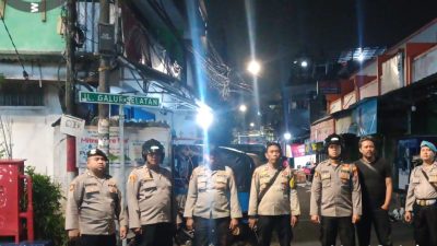 Patroli Cipta Kondisi, Polsek Johar Baru Antisipasi Guantibmas Kewilayahan Dini Hari