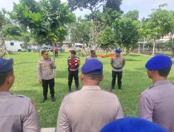 40 Personel Dikerahkan dalam Apel Pengamanan Unjuk Rasa di DPR/MPR RI