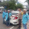 Bhabinkamtibmas Kebon Kelapa Sambangi Juru Parkir di Jalan Batu Tulis Raya