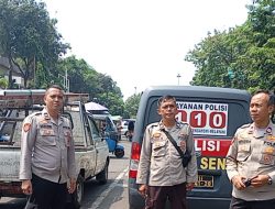 Unit Samapta Polsek Senen Gelar Patroli Mobile di Objek Vital, Antisipasi Kejahatan Jalanan
