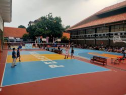Bhabinkamtibmas Kebon Sirih Pantau Ketat Canisius College Cup XL di Kolese Kanisius Menteng