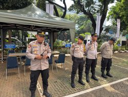 Polsek Sawah Besar Gelar Apel Gabungan, Siap Amankan Aksi Unjuk Rasa di Depan Kemenag RI