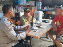 Ngopi Bareng Polisi, Warga Pasar Baru Dapat Edukasi Kamtibmas