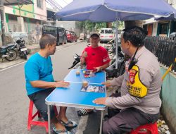 Sambang Humanis, Polisi dan Warga RW 07 Kemayoran Ngopi Bareng Bahas Kamtibmas