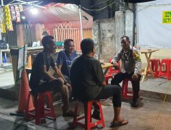 Curhat Malam Minggu Bareng Warga Dan Bhabinkamtibmas Pasar Baru