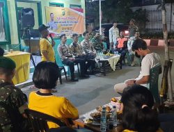 Kapolsek Senen Kunjungi Pos Satlinmas RW 03 Bungur, Ajak Warga Bersama Jaga Kamtibmas