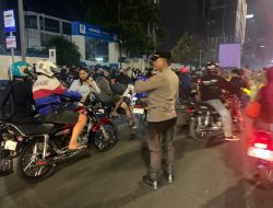 Kapolsek Metro Menteng Pimpin Penertiban Kendaraan Antisipasi Balap Liar di Jalan MH Thamrin