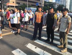 Polsek Metro Menteng Amankan Jalan Santai HUT ke-95 Gereja St. Theresia Gondangdia
