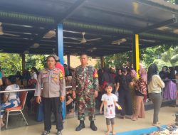 Kapolsek Metro Tanah Abang Monitoring Pembagian Sembako Untuk Warga Benhil