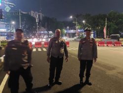 Polsek Metro Gambir Intensifkan Patroli Malam, Tutup Jalan Medan Merdeka Selatan untuk Cegah Balap Liar
