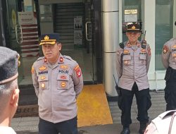 Polsek Metro Menteng Gelar Apel Pengamanan Aksi Unras Jaringan Solidaritas Keadilan Korban Kanjuruhan di Komnas HAM