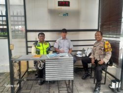 Bhabinkamtibmas Gambir Sambangi Kantor PT. Timah, Sampaikan Imbauan Kamtibmas